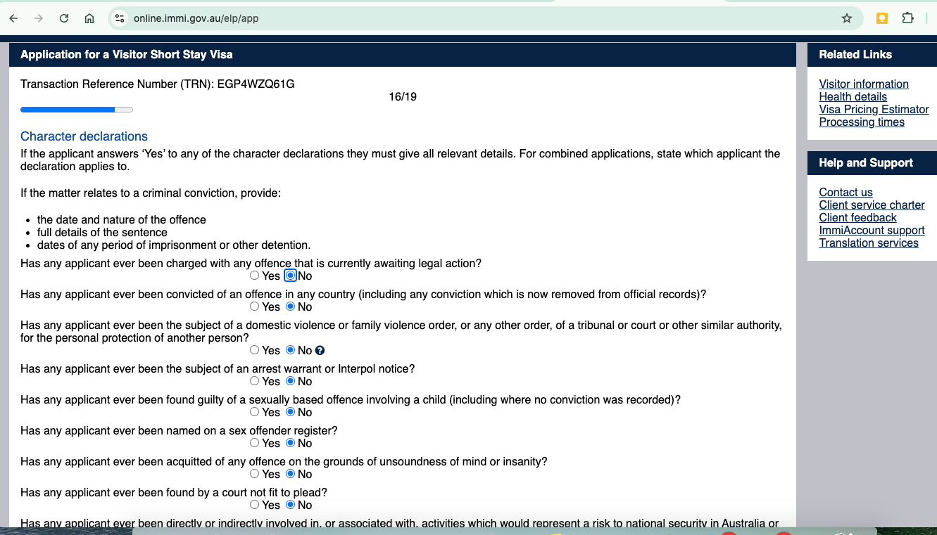 Character declarations Character declarations